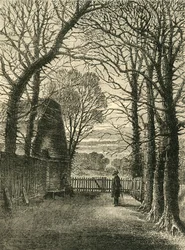 Asiento de Keats, Old Well Walk, c1818, c1876