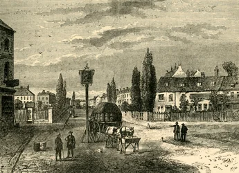 Kennington, desde el Green, 1780, c1878