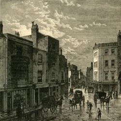 Kensington High Street, en 1860, c. 1876