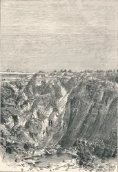 Kimberley: apariencia de la mina de diamantes en 1880, 1896