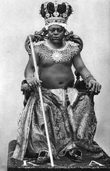Rey Archibong II de Gambia, África, 1922