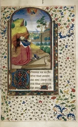 Rey David en oración Libro de Horas, 1450-1499
