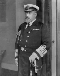 Rey Eduardo VII, como un navegante, 1910