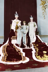 El rey Jorge VI y la reina Isabel el día de su coronación, 1937