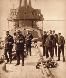 Rey Jorge V a bordo del HMS Neptune, 1910s