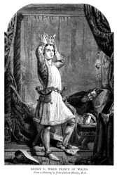 Rey Enrique V 1387-1422 cuando era el Príncipe de Gales