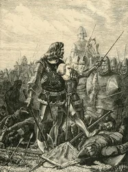 El rey Juan en Poitiers, 1356, 1890