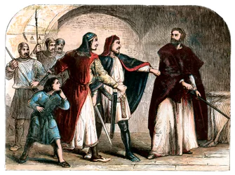 Rey Ricardo I en prisión