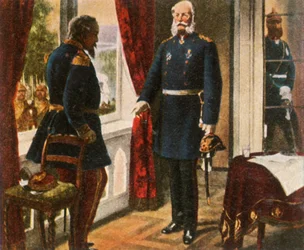 Rey Guillermo y Emperador Napoleón después de la Batalla de Sedán, 2 de septiembre de 1870, 1936