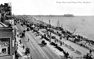 Kings Road y el Muelle del Palacio, Brighton, Sussex, principios del siglo XX