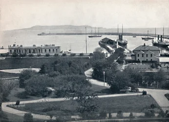 Kingstown - Vista general del puerto, 1895