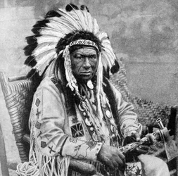 Kinnewankan, jefe de los Sioux, 1922