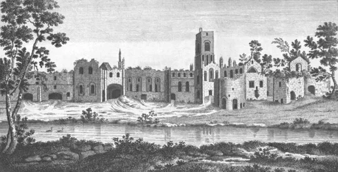 Abadía de Kirkstall, Leeds, West Yorkshire, siglo XVIII