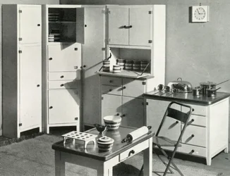 Muebles de cocina por Heals, Londres, 1937