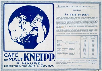 Kneipp Café de Malta, anuncio, 1915