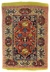 Alfombra de lana anudada, c. 1600