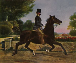 Rey Humberto I de Italia 1844-1900. - Pintura de Palizzi, 1934