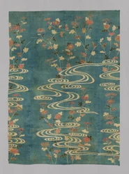 Túnica Kosode, Japón, período Edo 1615-1868, 1701-25