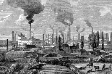 Fábricas de Krupp, Essen, Alemania, 1896