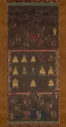 Mandala del Santuario Kumano, principios del siglo XIV