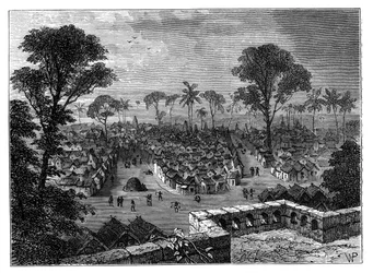 Kumasi, Ashanti, Costa de Oro, África Occidental, c1890