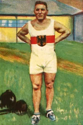Kurt Helbig, campeón alemán de levantamiento de pesas, 1928
