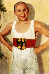 Kurt Leucht, campeón alemán de lucha de peso gallo, 1928