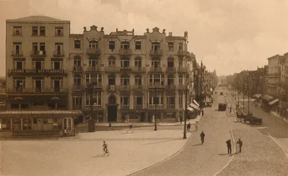 La Place Publique y la Avenida Lippens, Plaza del Pueblo y Avenida Lippens, c1900