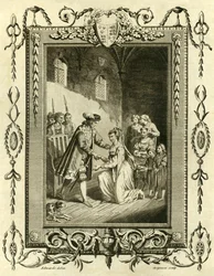 Lady Elizabeth Grey solicitando a Eduardo IV que le devuelva sus tierras, 1461, 1783
