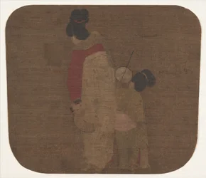 Dama y niños