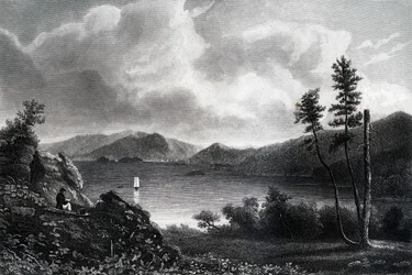 Lago George, Nueva York, 1855