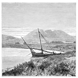 Lago Van, Bahía Tadwan y Monte Nimrud, Turquía