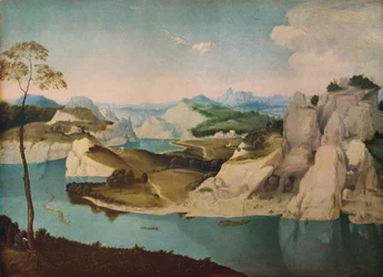 Paisaje: un río entre montañas