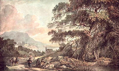 Paisaje cerca de un lago