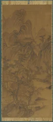 Paisaje con edificios de granja y figuras, 1368-1644