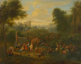 Paisaje con figuras