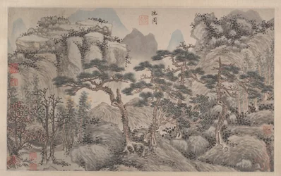 Paisaje con Cuatro Pinos.