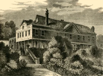 Casa Lauderdale, en 1820, c. 1876