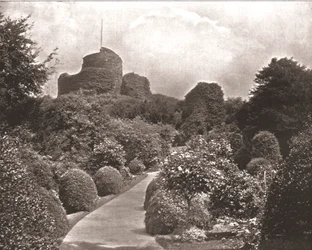 Castillo de Launceston, Cornualles, 1894