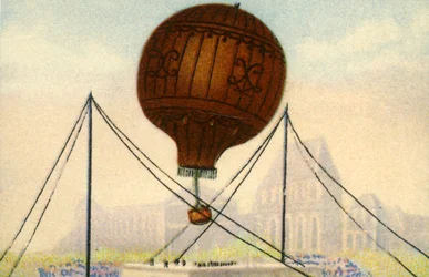 Lanzamiento del globo de los hermanos Montgolfier, junio de 1783, 1932