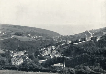 Laxey - Vista general, 1895