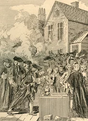 Colocación de la primera piedra del Puente de Blackfriars, 1760, 1897