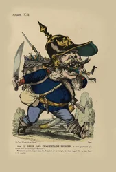 El gran ogro alemán. El rey Guillermo se come los pequeños estados alemanes, 1866