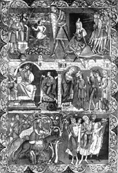 Hoja de una Biblia. Winchester, c. 1160-1170, 1930