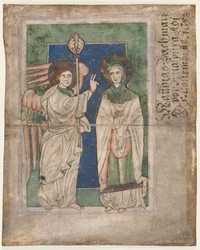 Hoja de un Salterio: Anunciación