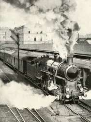 Saliendo de Budapest. Un tren expreso sale de la Estación Central, 1935-36