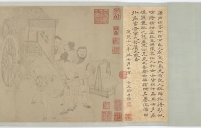 Dejando atrás al ternero, dinastía Ming, siglo XVI