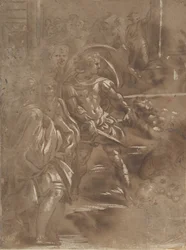 Tercio izquierdo de un martirio de San Pedro y San Pablo, 1508-ca. 1550