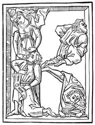 Letra K, alfabeto de letras iniciales, 1462 1844