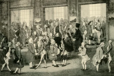 Recepción de Lord Cornwallis, Gobernador General en la puerta a la derecha, 1925